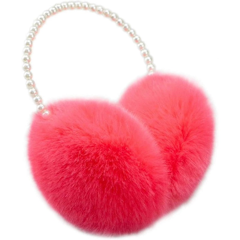 Women’s Soft Plush Earmuffs With Pearl Headband Outdoor Warm Earmuffs (white) (d-583-a) | Fruugo SG