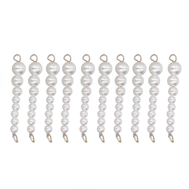 10Pcs Pearl Shoe Chains Polished ABS Resin Metal Buckle Widely Used Bling Shoe Chains of Craft DIY Replacement | Fruugo SG