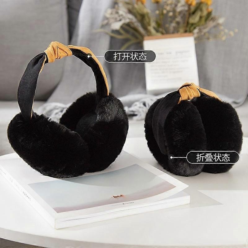 2023 Winter Faux Fur Earmuffs Solid Color Ear Warmer Plush Fuzzy Big Earmuffs Headband Women Thicken Plush Warm Ear Protector | Fruugo SG