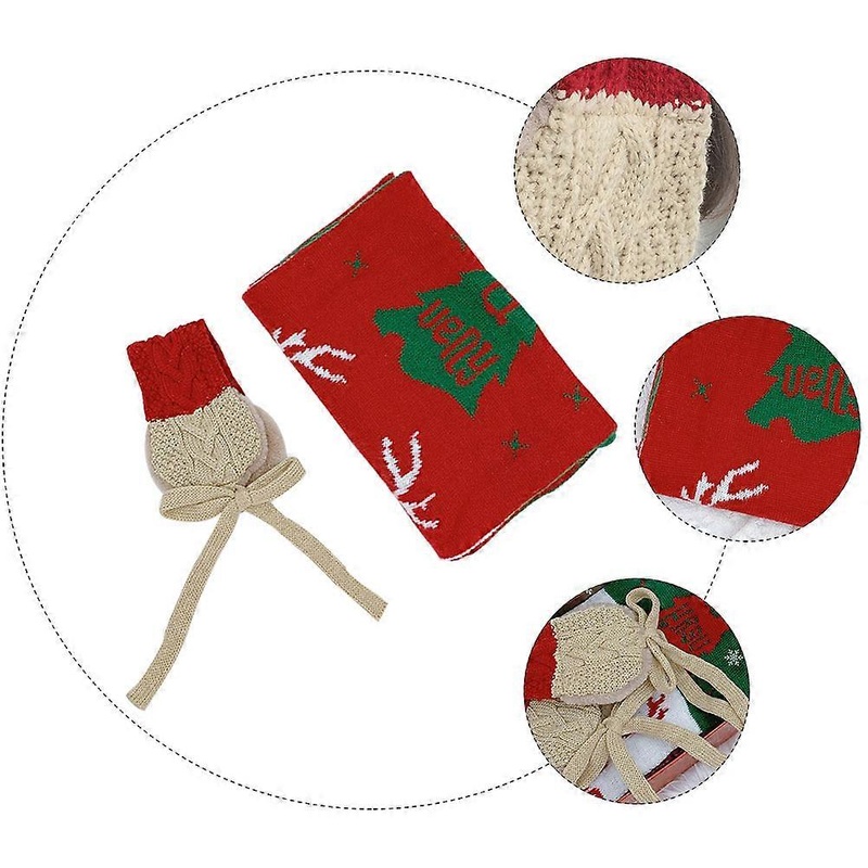 Childrens Winter Earmuff Warm Comfortable Close to The Skin Christmas Children Scarf and Earmuff Set Red 130X23CM 2Pcs | Fruugo SG