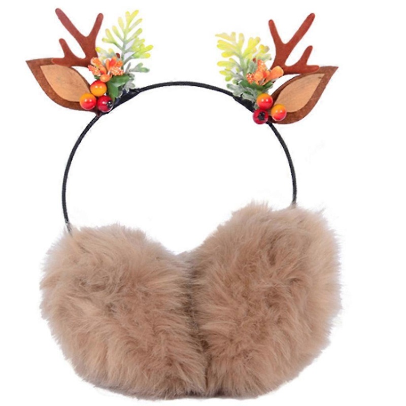 Ear Muffs For Winter Cute Winter Earmuffs For Girls Winter Warm Earmuff girl Earmuff Lovely Imitation Rabbit Furniture  Khaki | Fruugo SG