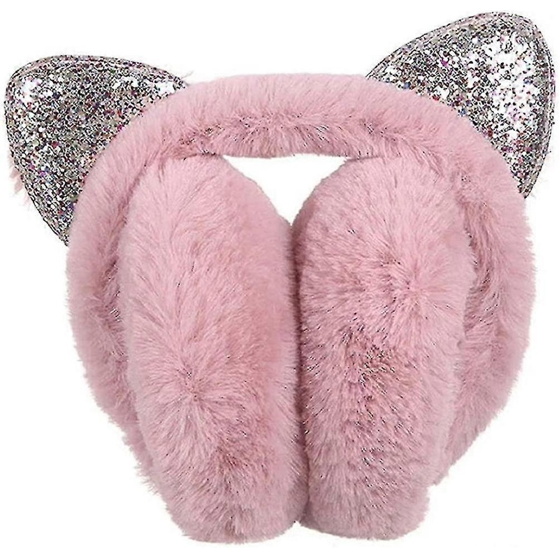 Foldable Earmuffs With Sequins. For Ladies And Girls. Adjustable Foldable Cat | Fruugo SG