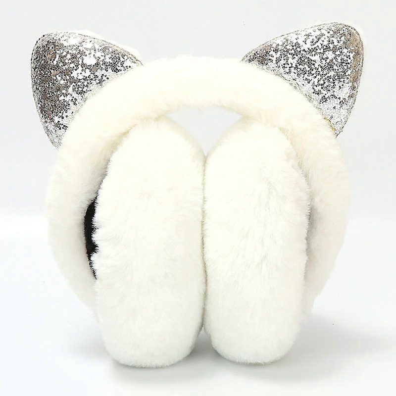 New Lovely Winter Warm Cat Ear Warmers Glitter Ears Plush Earmuffs For Women Playful Girls Ear Muffs Cold Protection Warm Hot | Fruugo SG
