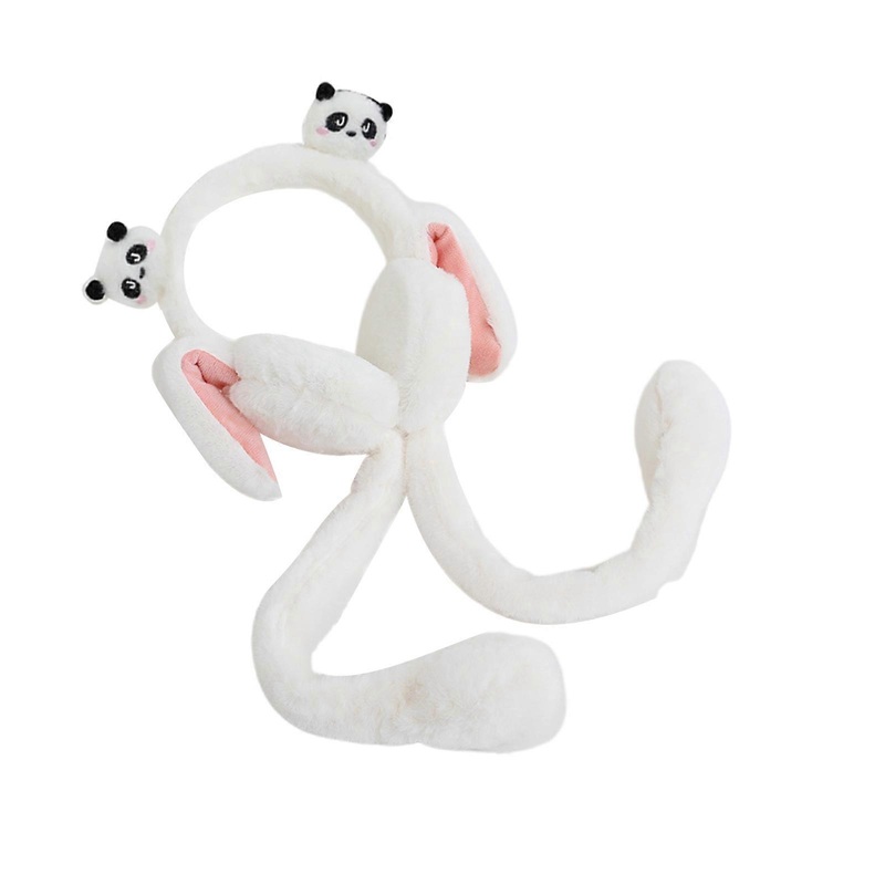 Soft and Warm Panda Plush Ear Warmers for Winter Outdoor Activities Keep You Warm in Cold Weather for Halloween  White | Fruugo SG