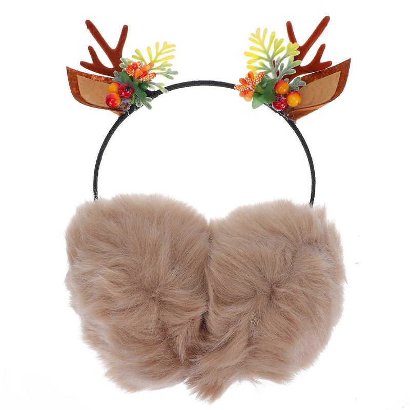 Versatile Ear Protection Earmuffs For Women Featuring Unique Grey Antlers Design For Winter 1Set | Fruugo SG