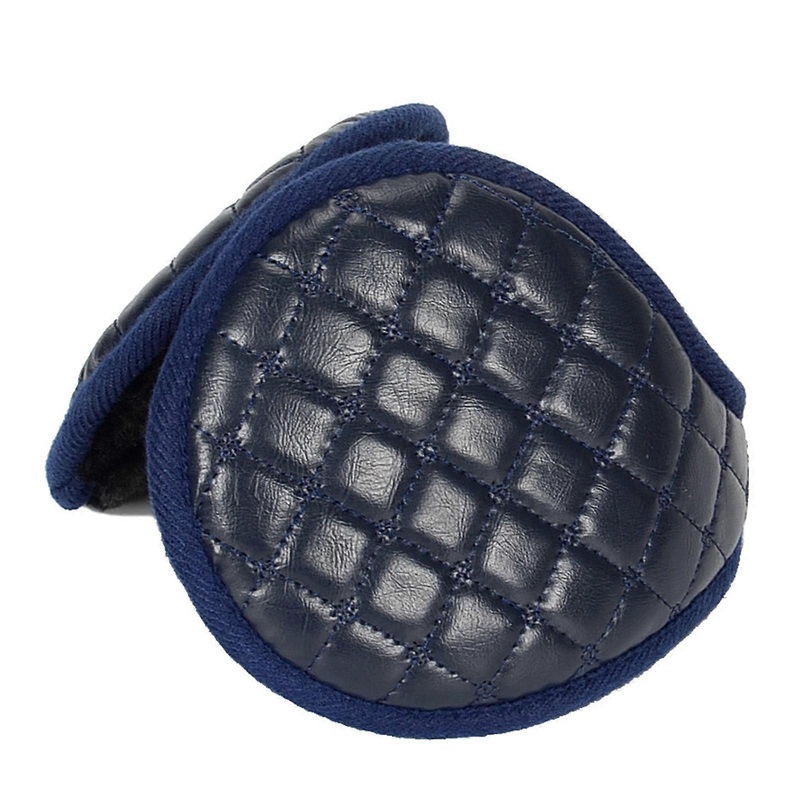 Waterproof Leather Outer Plush Earmuff Adult Elastic Ear Warmer Winter Cold Winter Presents for Students Teens Skiing  Navy Blue | Fruugo SG