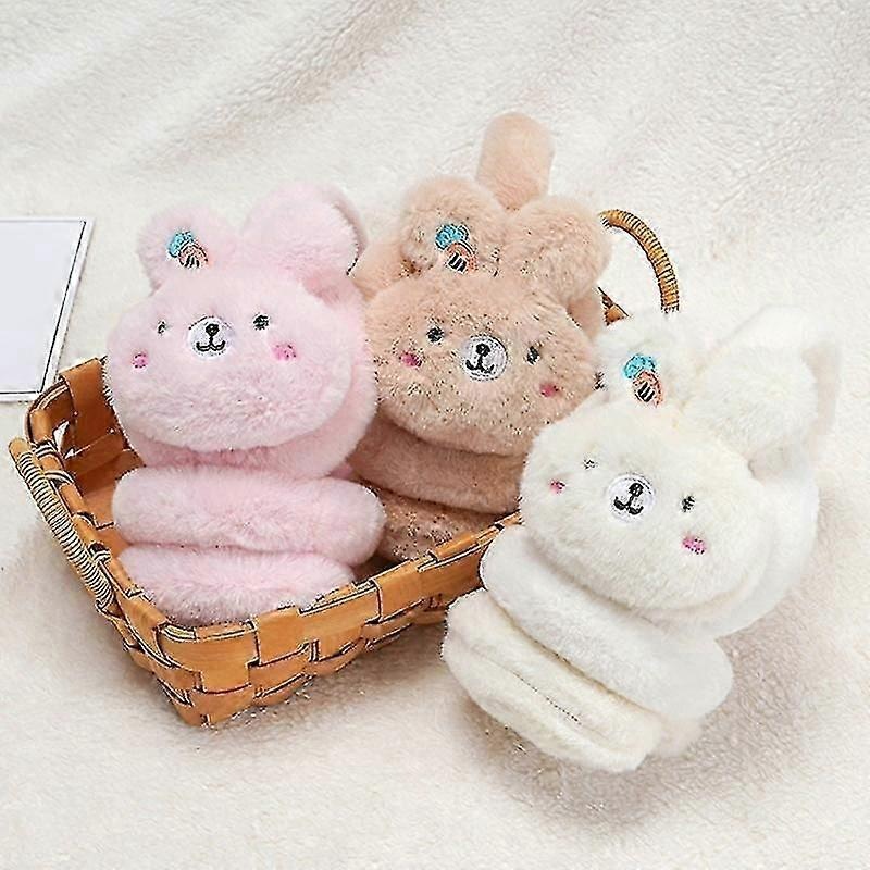 Winter Cartoon Rabbit Warm Earmuff Plush Thick Soft Ear Cover Kids Lovely Earflap Outdoor Earmuffs Headphones For Children | Fruugo SG