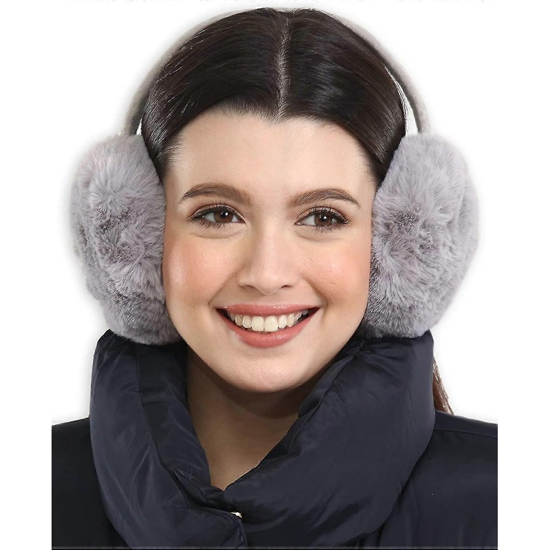 Winter Earmuffs – Soft And Warm Cable Knit Fluffy Fleece Earmuffs | Fruugo SG