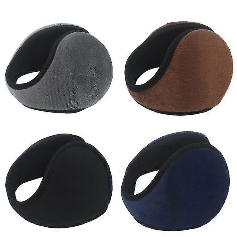Yaju Unisex Fleece Earmuffs Foldable Earmuffs Winter Outdoor Ear Warmer Mens Earmuffs Womens Earmuffs4 Pieces | Fruugo SG