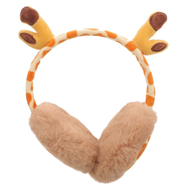Child Earmuff Cute Headband Warm Earmuff Winter Use Orange Plush Adjustable 1Pcs | Fruugo SG
