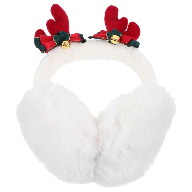 Childrens Warm Earmuffs Kid Earmuffs Christmas Celebration Antler Shape Plush Material Windproof 1Pack | Fruugo SG