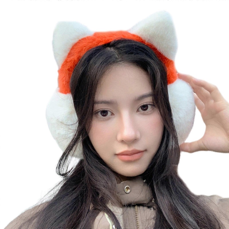 Colorful Plush EarMuffs for Women and Kids Ear Warmer Furry Headband for Winter Christmas New Year Gifts  orange | Fruugo SG