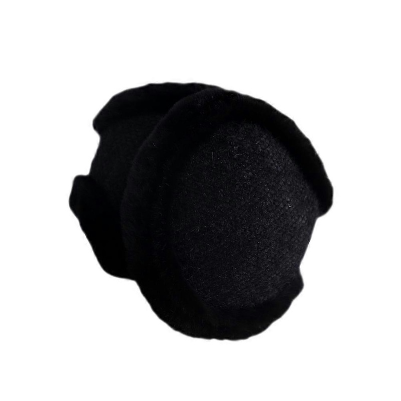 Cute Ear Muffs Warm Earmuff Plush For Winter Use Black Round Folding Design 1Set | Fruugo SG