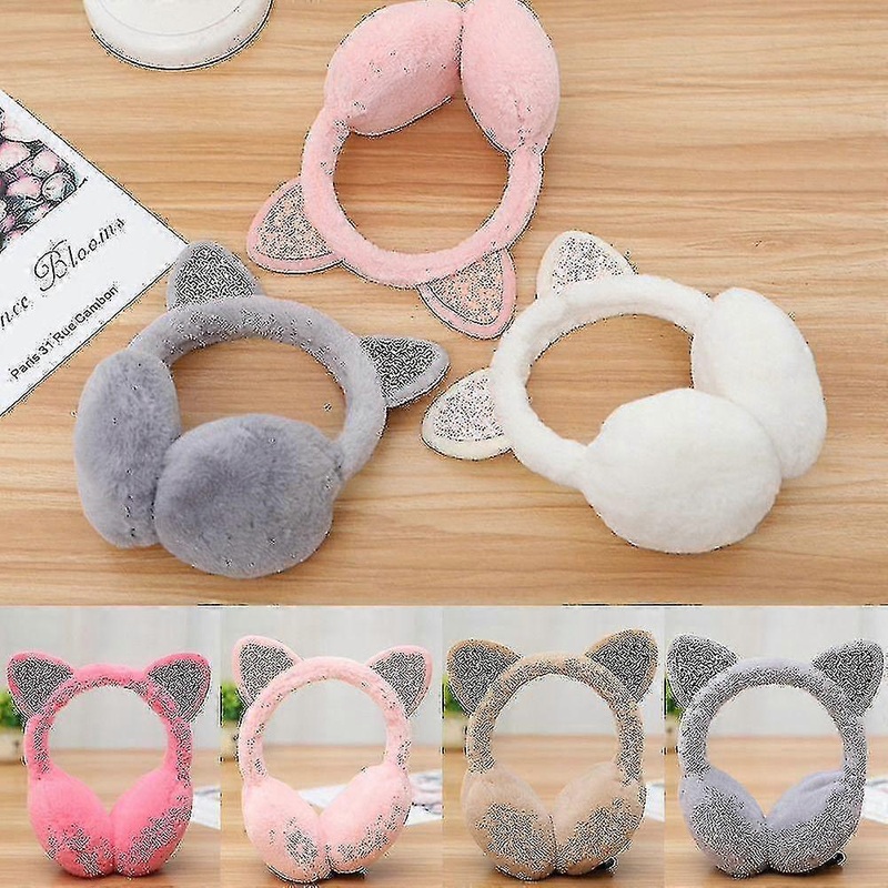 earmuffs earwarmers suede winter ear muffs outdoor soft plush warmer | Fruugo SG