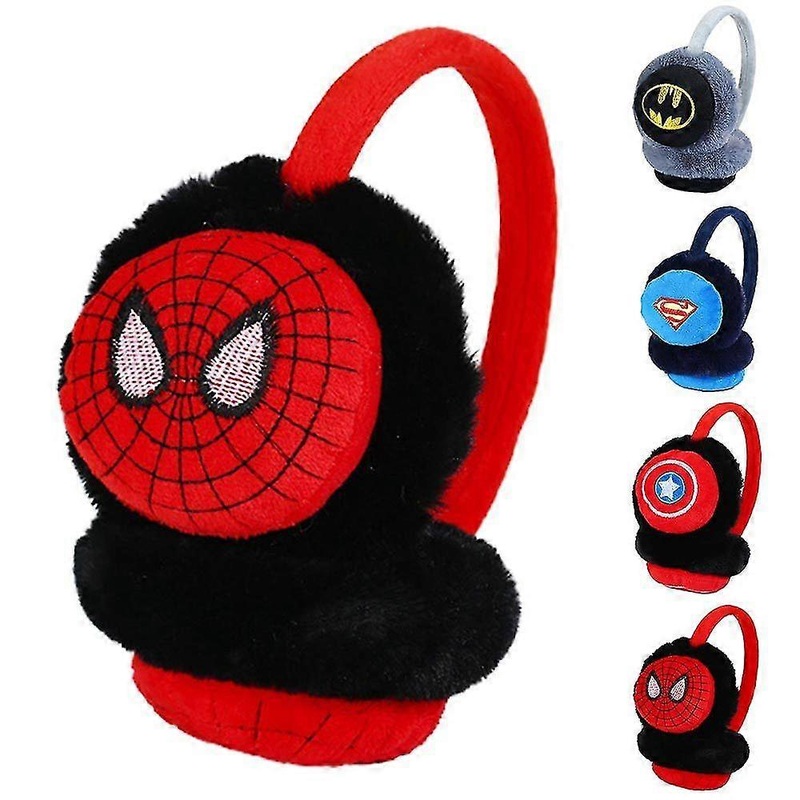 kids marvel superhero soft earmuffs winter fluffy fleece ear warmers | Fruugo SG
