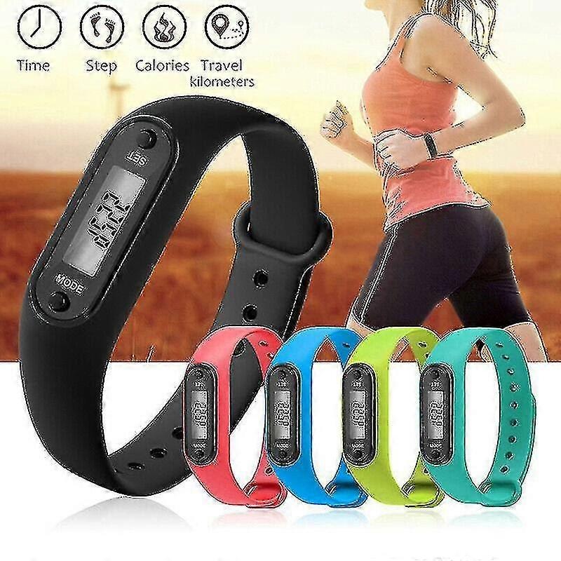 Lcd Wrist Watch Pedometer Digital Sports Step Distance Calorie Counter Bracelet | Fruugo SG