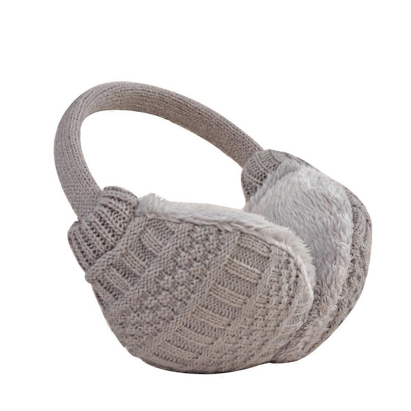 Warmth Knit Earmuffs Unisex Winter Ear Covers for Hiking Biking Skiing Detachable Grey 1Pcs | Fruugo SG