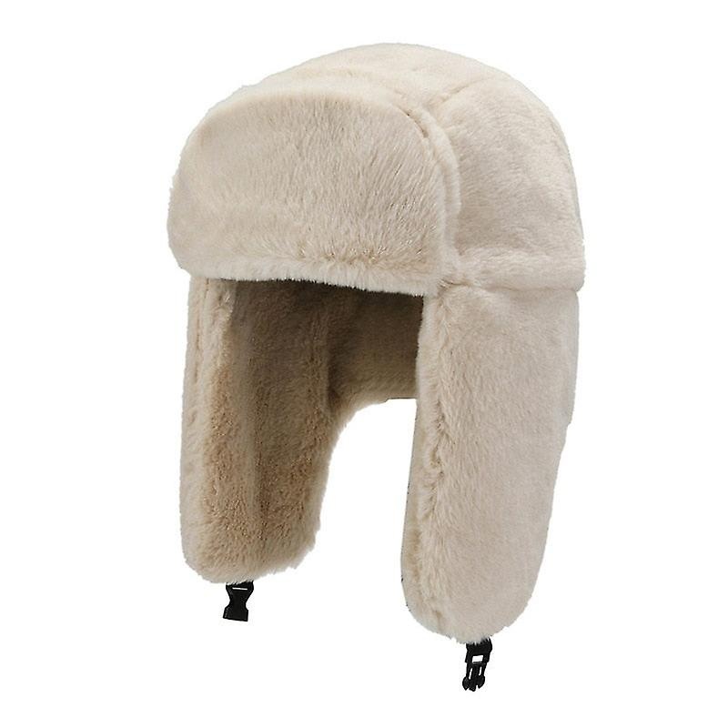 Winter Cycling Ski Hat Warm Earmuffs Thicken Plush  Ear-flapped Hat For Men And Women Faux Fur Windproof Cap Russian Bomber Hat | Fruugo SG