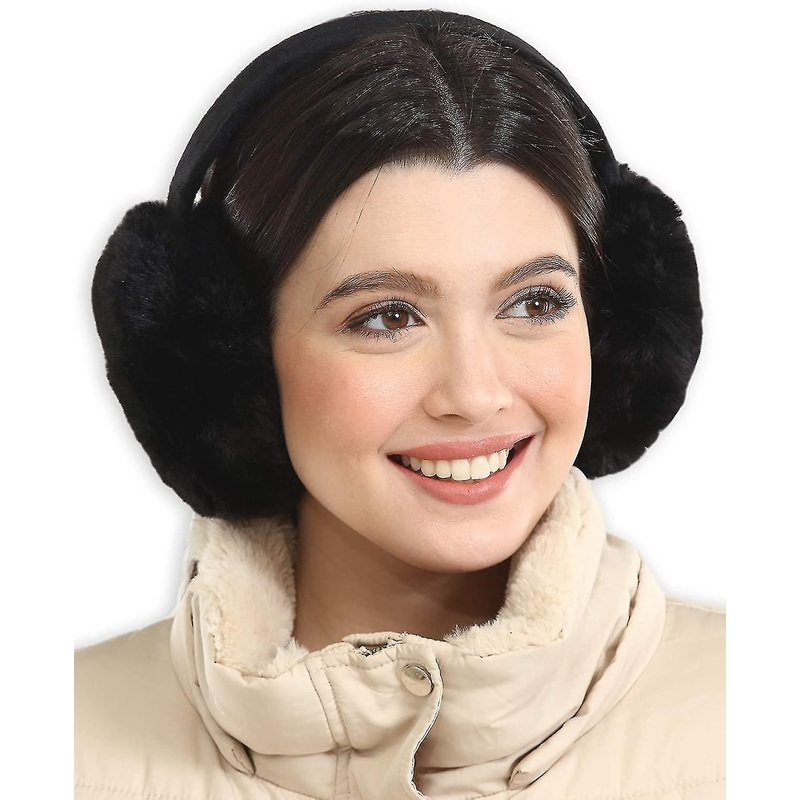 Winter Ear Muffs Faux Fur Warm Earmuffs Cute Foldable Ear Warmers | Fruugo SG