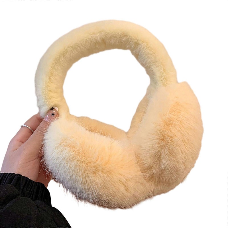 Winter Ear Warmers Faux Furs Adjustable Earmuffs Ear Warm Protector Thicken Plush Earmuff Ear Cover  Yellow | Fruugo SG