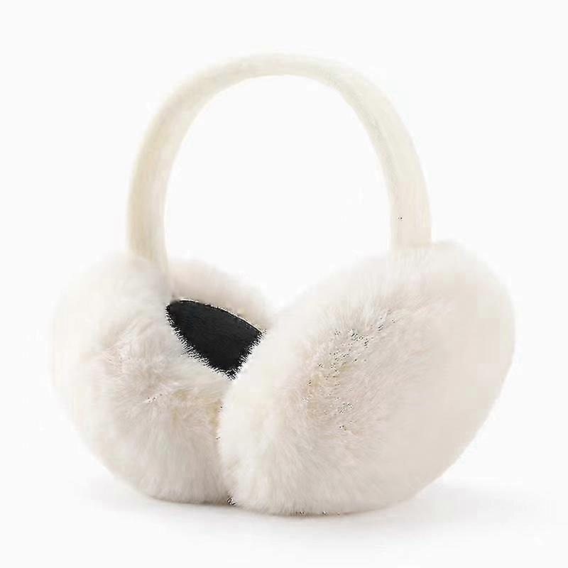 Women’s White Plush Ear Muffs – Soft Foldable Winter Warm Fleece Earmuffs Unisex Gift | Fruugo SG