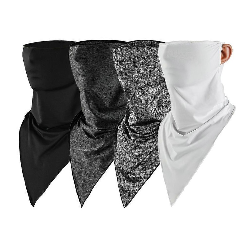 4 Colors Mixed Summer Ice Silk Triangle Scarf Sunscreen Neck Cover | Fruugo SG