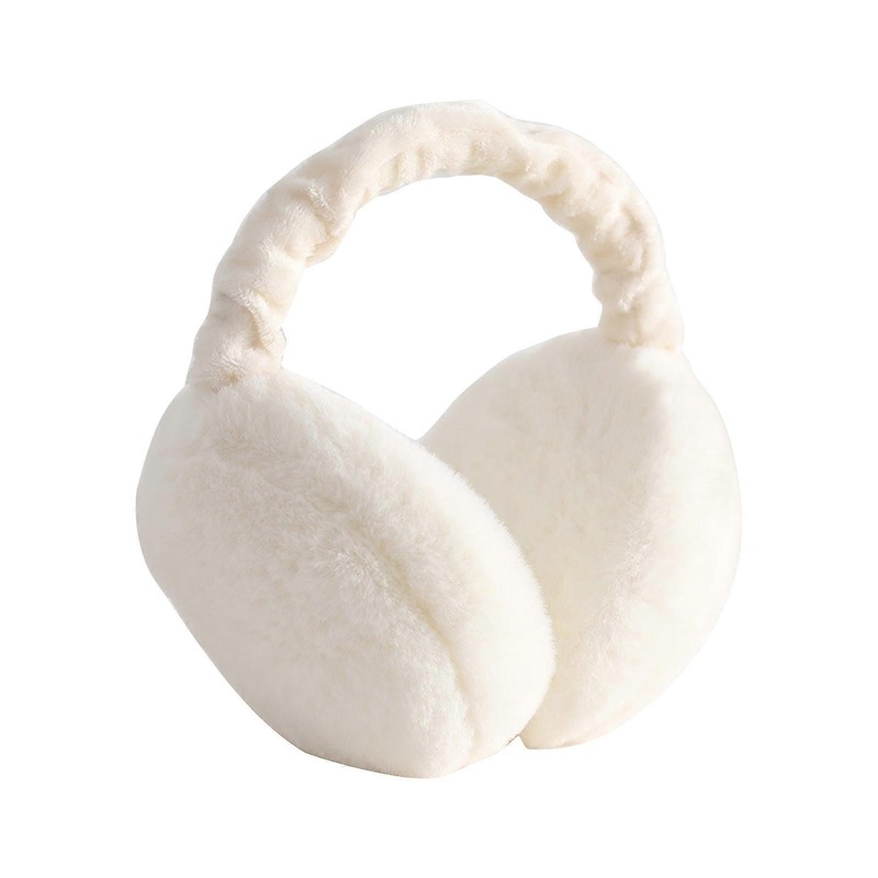 Foldable Plush Earmuff Adult Elastic Ear Warmer Winter Cold Winter Presents for Students Teens Skiing Climbing Cycling  Milky white | Fruugo SG