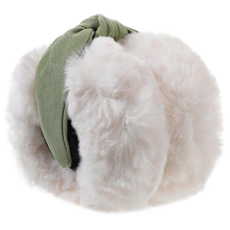 Girls Ear Muffs Plush Earmuff Winter Sports Warmth White 21.00X20.00X14.00cm Foldable 1Set | Fruugo SG
