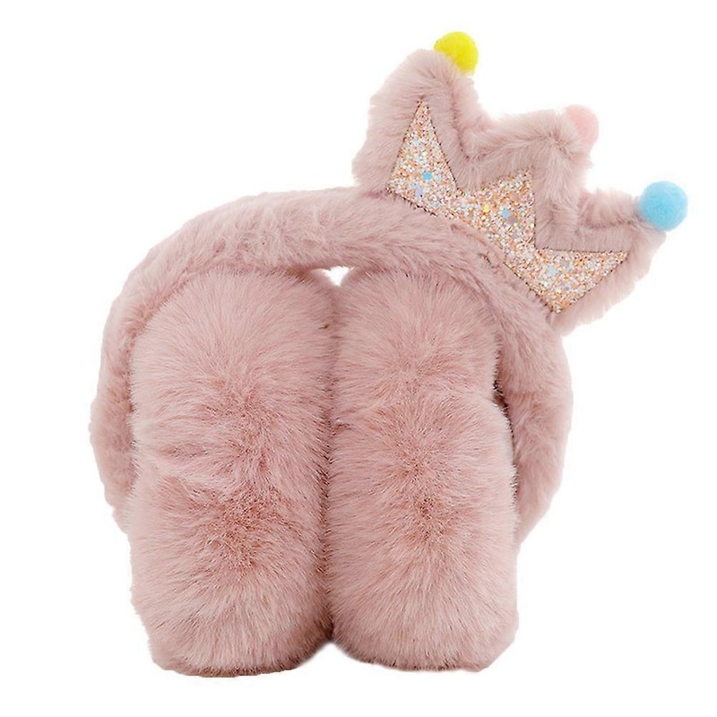 Kids Ear Muffs Noise Protection Cartoon Crown Earmuff Winter Outdoor Style Rabbit Imitation 21.00X12.00X10.00CM 1Set | Fruugo SG