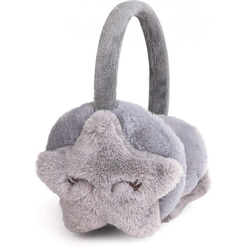 Kids Winter Earmuffs For Girls Boys Cute Star Soft Plush Faux Fur Ear Warmers Gift | Fruugo SG