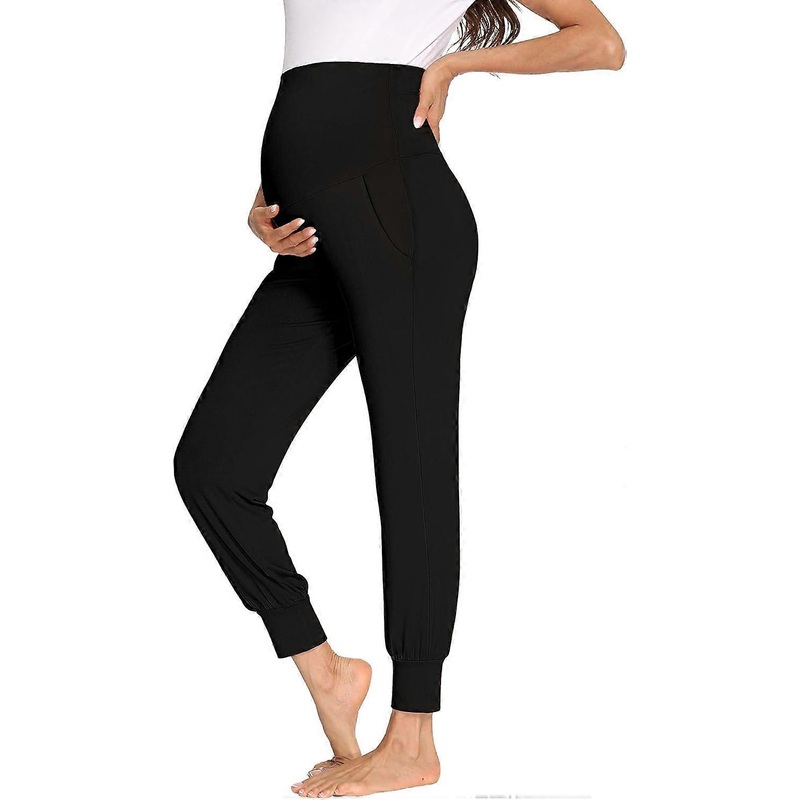 [newpattern] pantalons de maternit pantalons de maternit Lounge Yoga pyjama jogging pantalons avec poches pour femmes | Fruugo SG