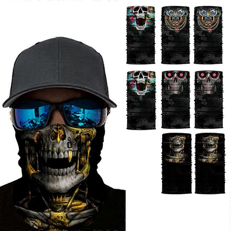 Skull Printed Riding Seamless Magic Towel – Outdoor Sports Sunscreen Multifunctional Head Scarf | Fruugo SG