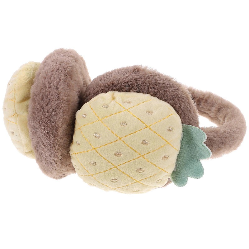 Winter Ear Muff Plush Ear Shield Pineapple Shape Yellow Warmth Retention Cold Weather Children 1Set | Fruugo SG