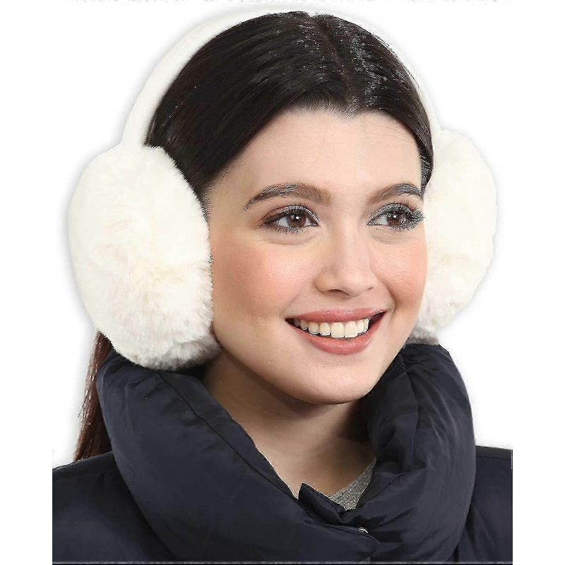 Women’s Winter Ear Muffs – Soft & Warm Cable Knit Furry Fleece Earmuffs for Cold Weather High Quality | Fruugo SG