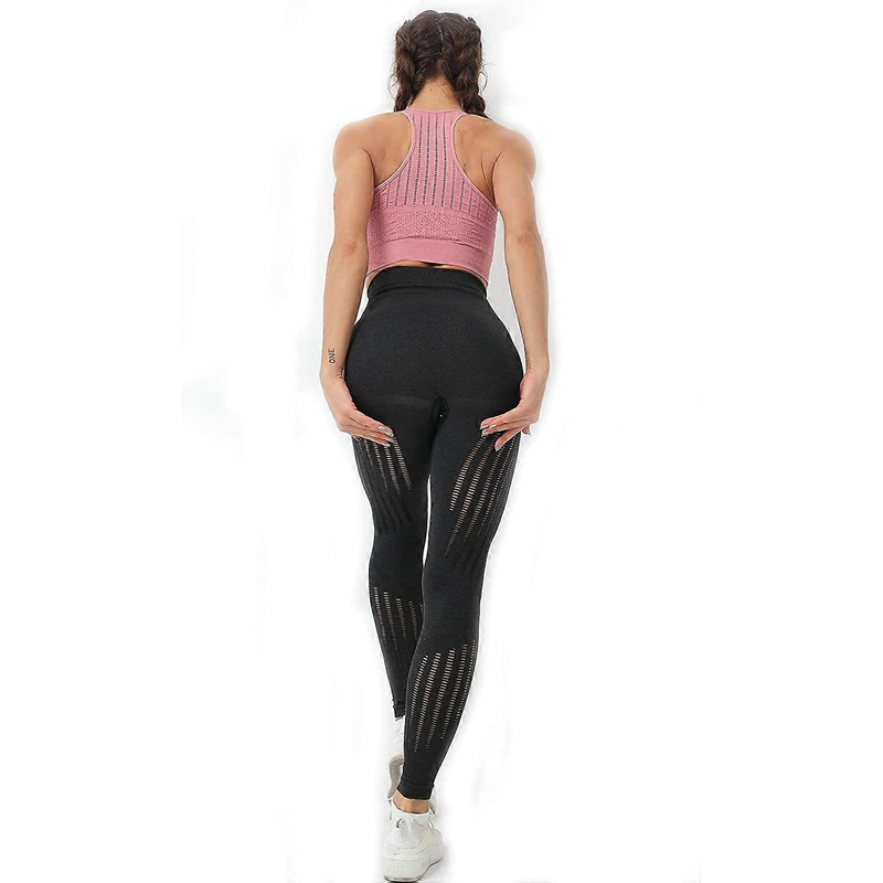 Womens High Waist Seamless Leggings Ankle Yoga Pants Squat Proof Tights | Fruugo SG