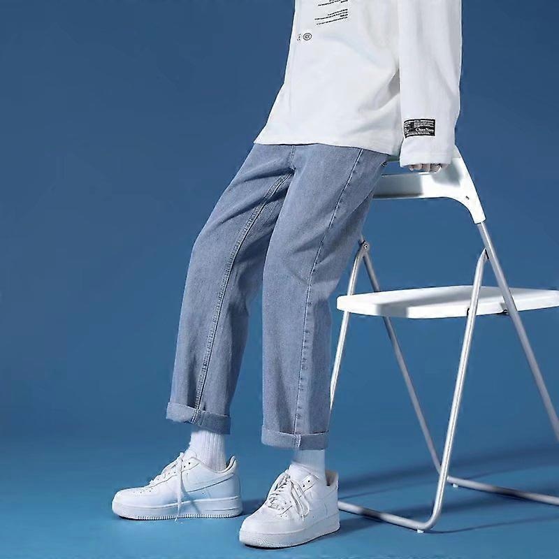 2023 Autumn Jeans Pants Men New Hip Hop Streetwear Straight Wide Legs Pants Men Korean Harajuku Fashion Casual Jeans Pants Men | Fruugo SG