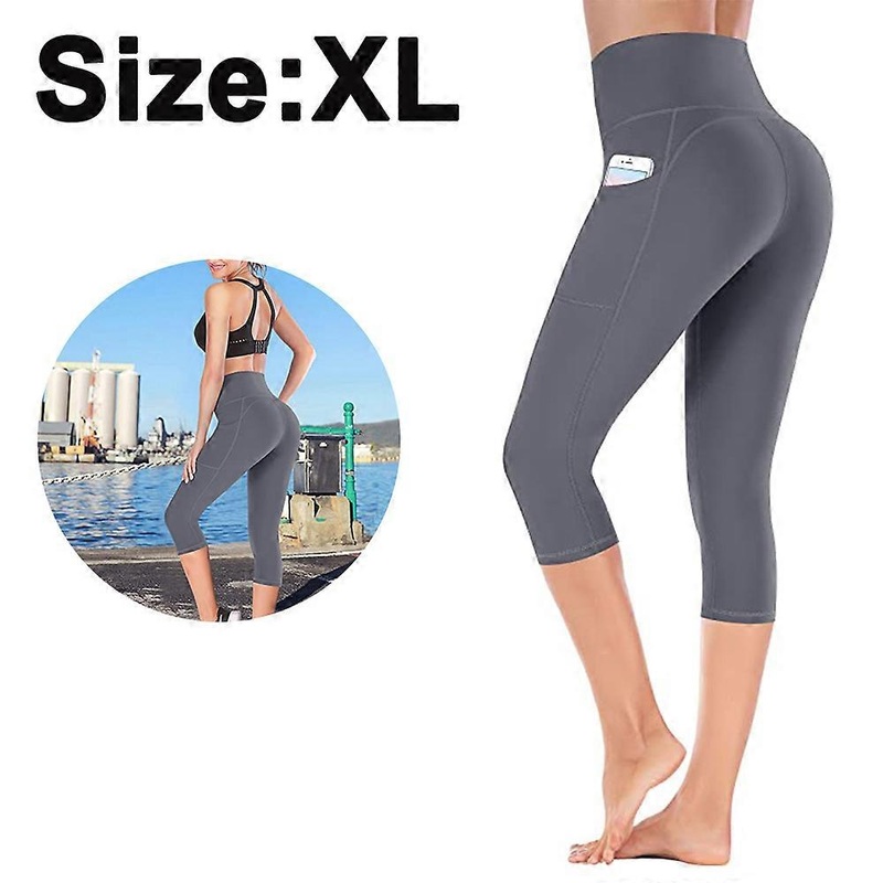 1 pcs High Waisted Yoga Pants Women’s Workout Capris Leggings with Pockets | Fruugo SG