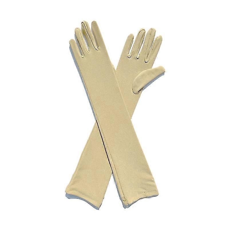 1 Pair Long Gloves Solid Color Super Soft High Elastic Friendly to Skin Fade-Resistant Decorative Mi | Fruugo SG