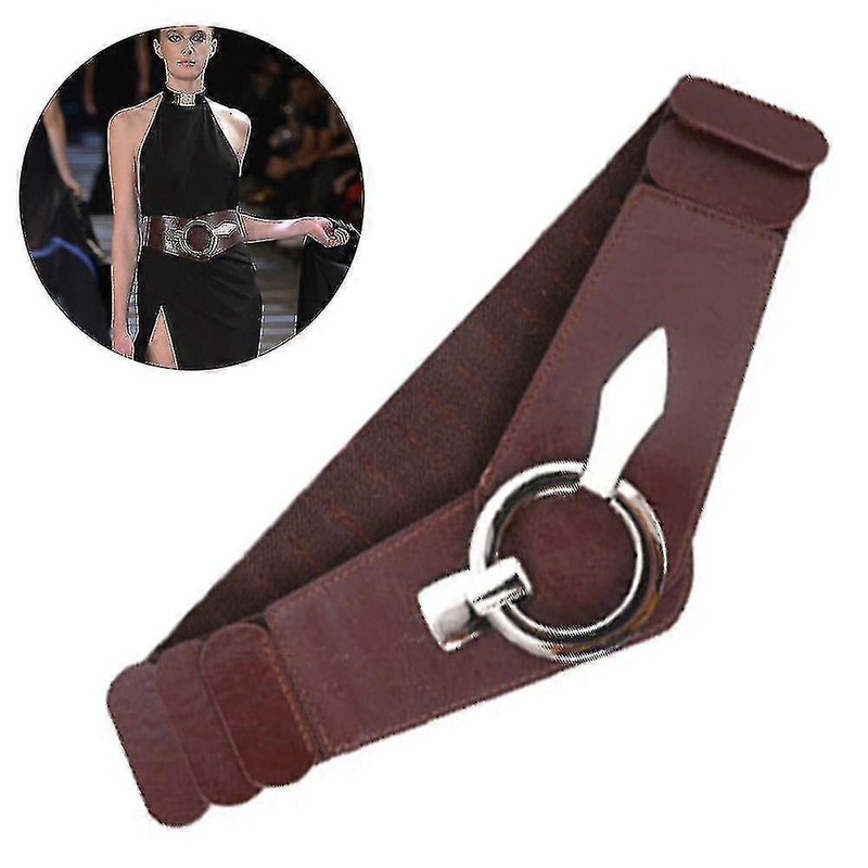 1 Pcs Women’s Fashion Vintage Wide Elastic Stretch Waist Belt With Interlock Buckle Belt | Fruugo SG