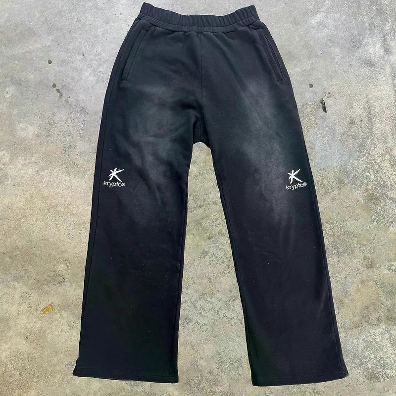 Y2k Goth Baggy Washed Sweats Hip Hop Embroidery Casual Pants Jogger Elastic Waist Terry Straight Pants Men Women Gym Sweatpants | Fruugo SG