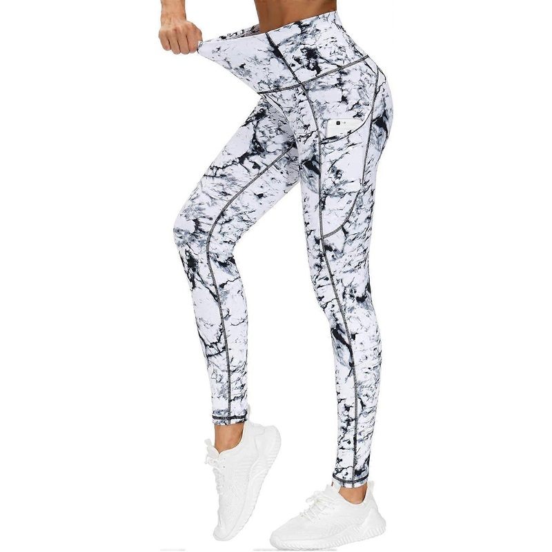 2025New style  Thick High Waist Yoga Pants with Pockets, Tummy Control Workout | Fruugo SG