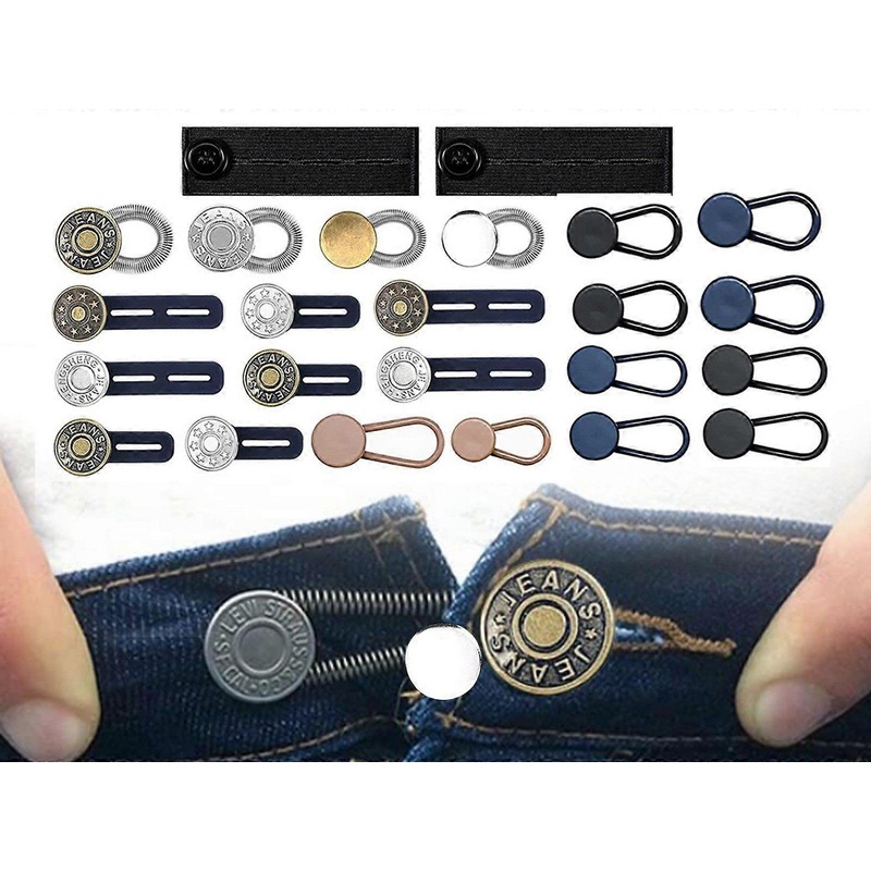 24Pcs Invisible Jeans Extender Button Elastic Waistband Extender Buckle | Fruugo SG