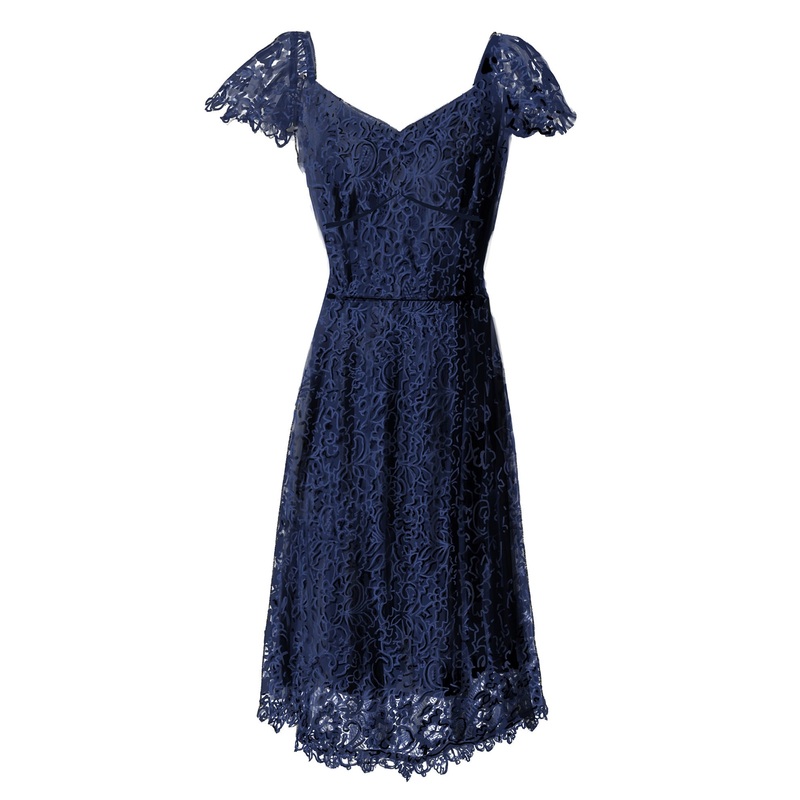 Apology-Free Lace Dress|Navy|0|2|4|6|8|10|12|14|16|18|20|22