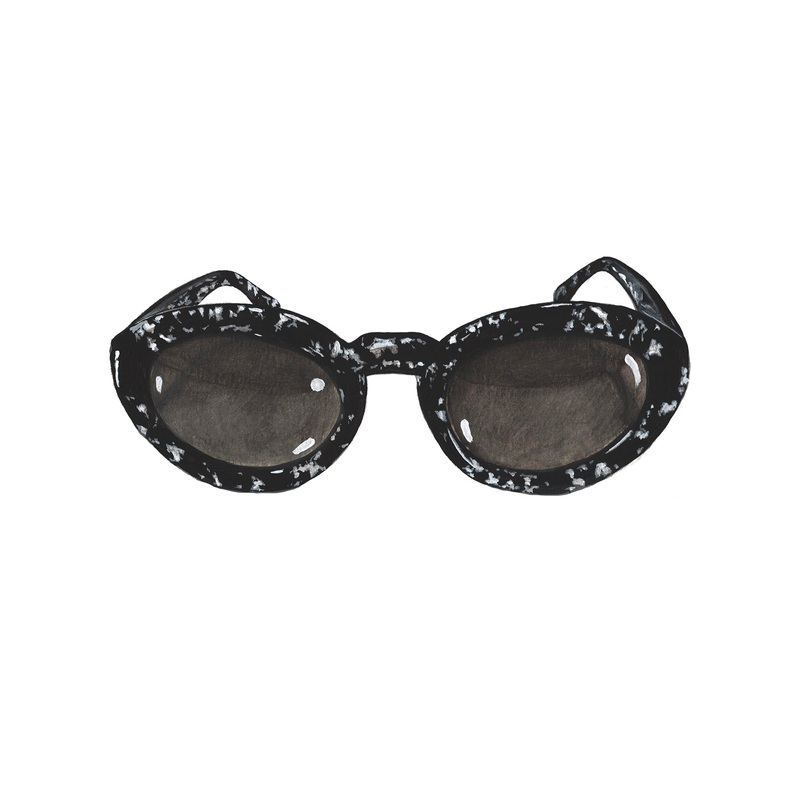 Art House Sunglasses|Black Crystal|OS