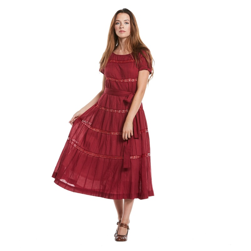 Enchanting Lace Inset Dress|Berry|Navy|0|2|4|6|8|10|12|14|16|18|20|22