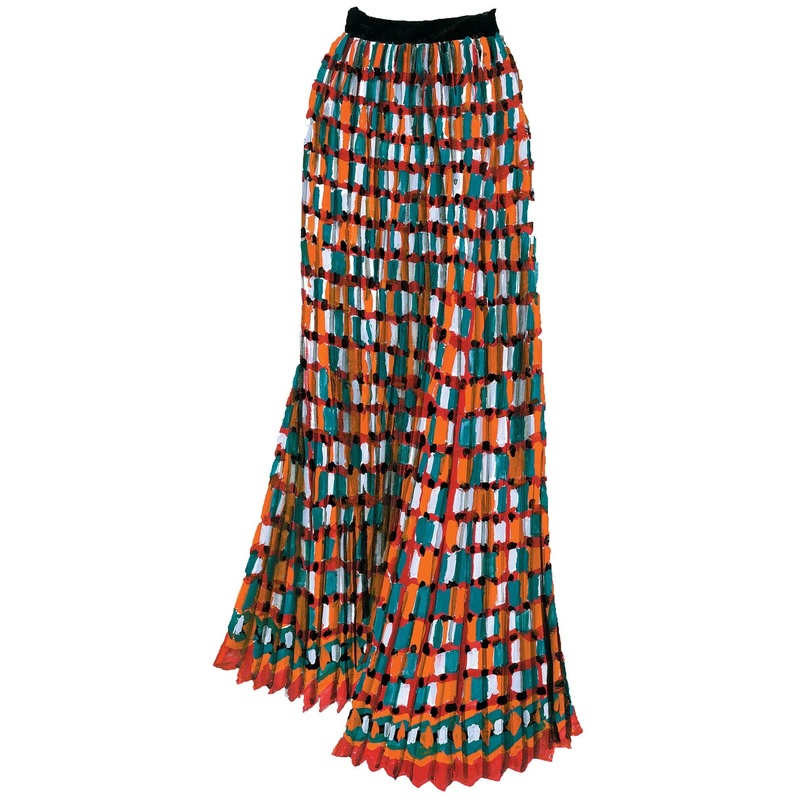 Galata Maxi Skirt|Black Orange|0|2|4|6|8|10|12|14|16|18|20|22
