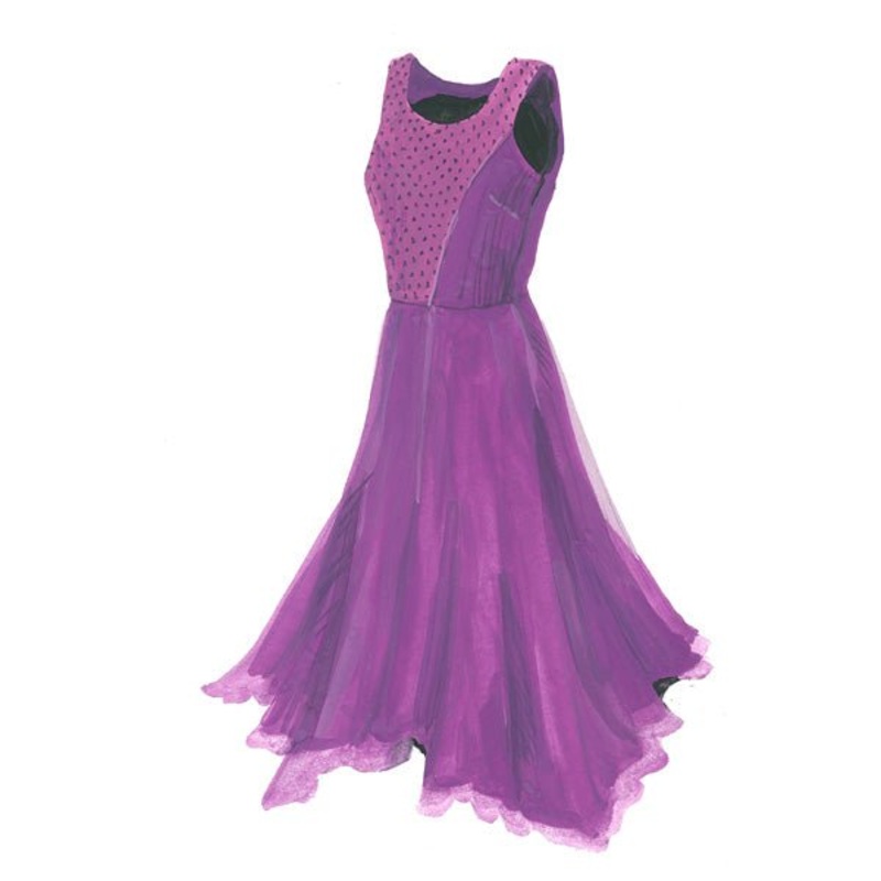 Handkerchief Hem Dress|Violet|0|2|4|6|8|10|12|14|16|18|20