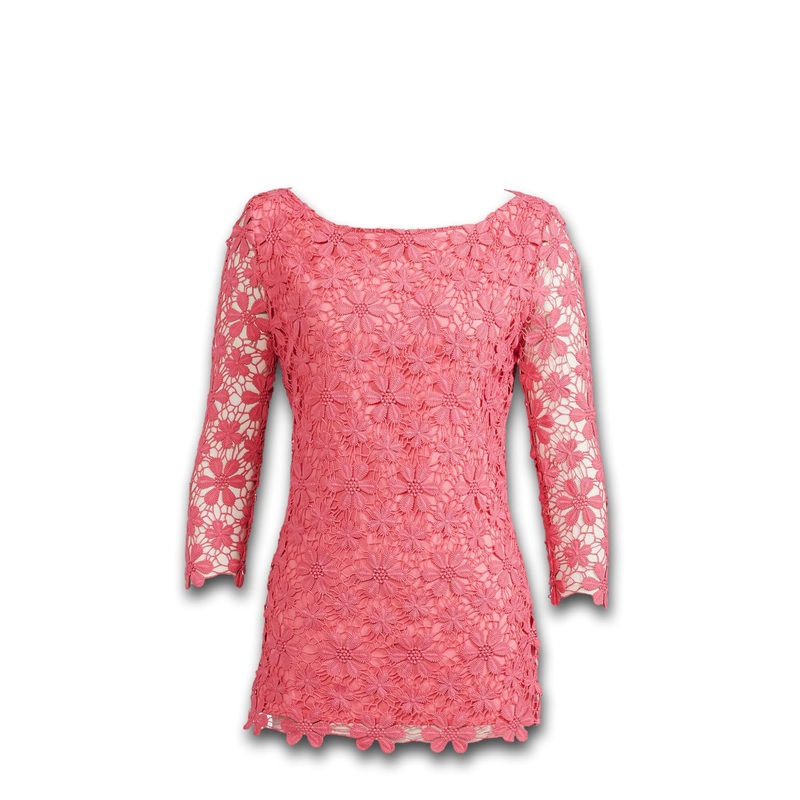 Lace Sweater|Rose|XX-Small|X-Small|Small|Medium|Large