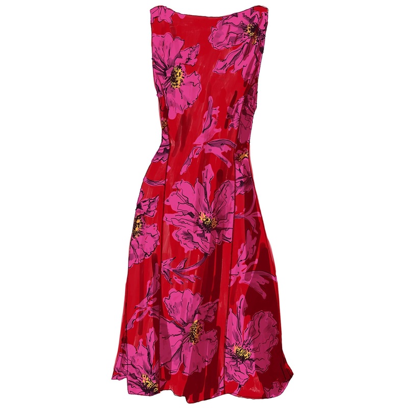 Regatta Dress|Red Fuchsia|0|2|4|6|8|10|12|14|16|18|20|22