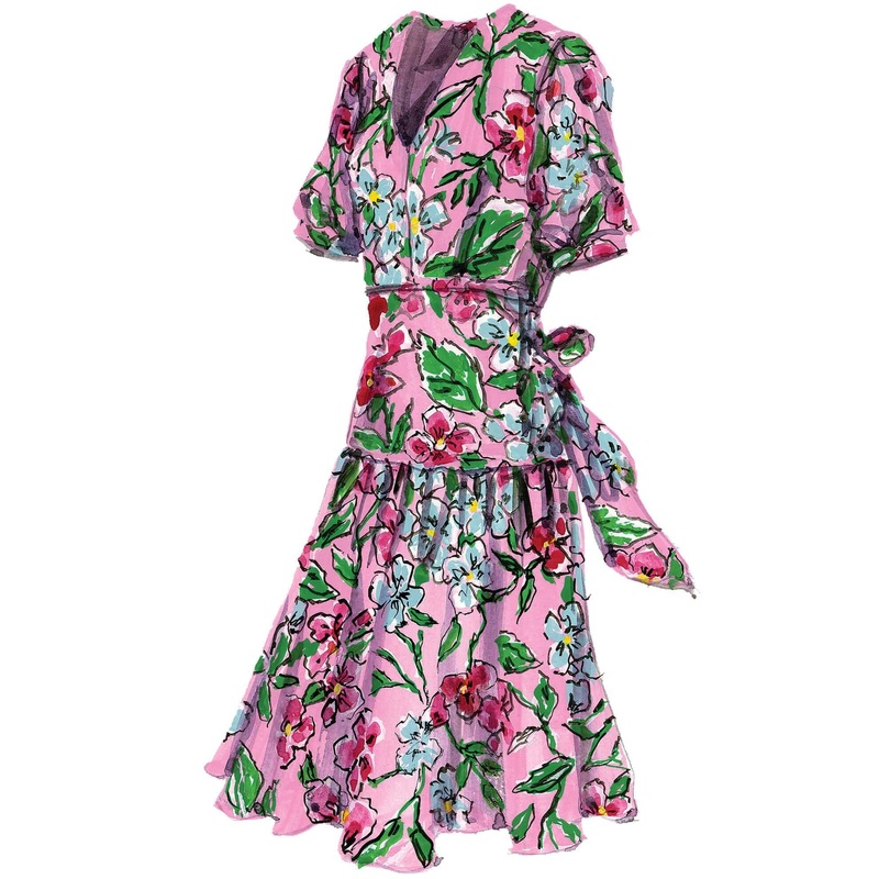 The Artist’s Ruffle Dress|Purple|Yellow|X Small|Small|Medium|Large|X Large|XX Large